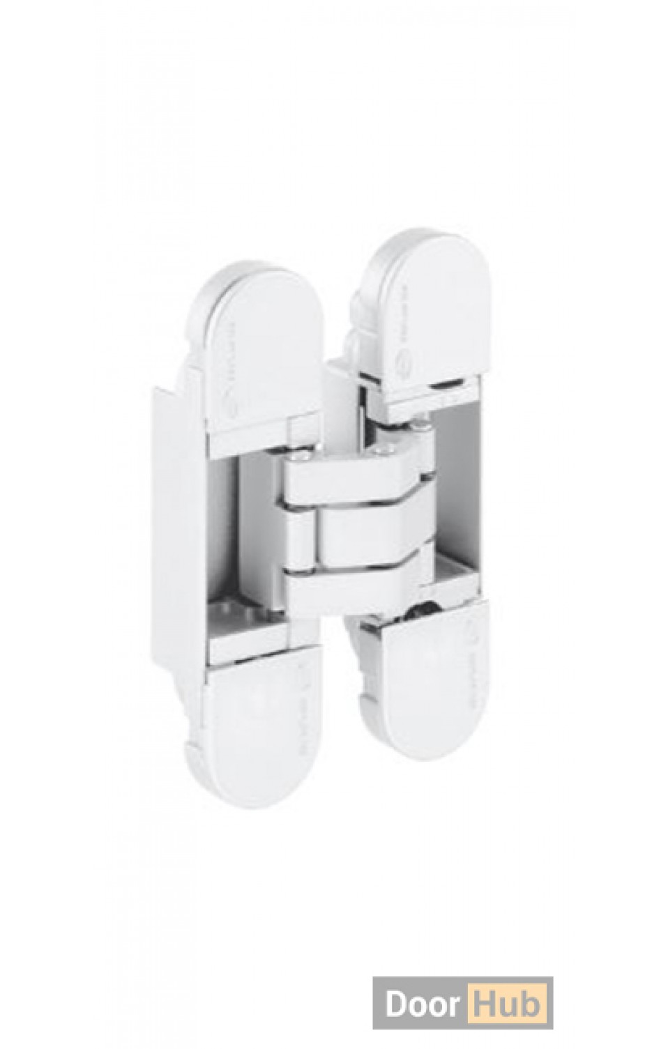 White Concealed 3D Hinge for Invisible & Frameless Doors White Concealed 3D Hinge for Invisible & Frameless Doors